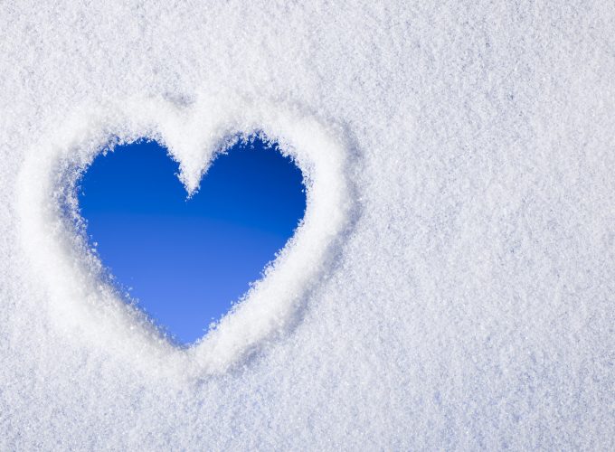 Stock Images love image, heart, , snow, 4k, Stock Images 2952915913
